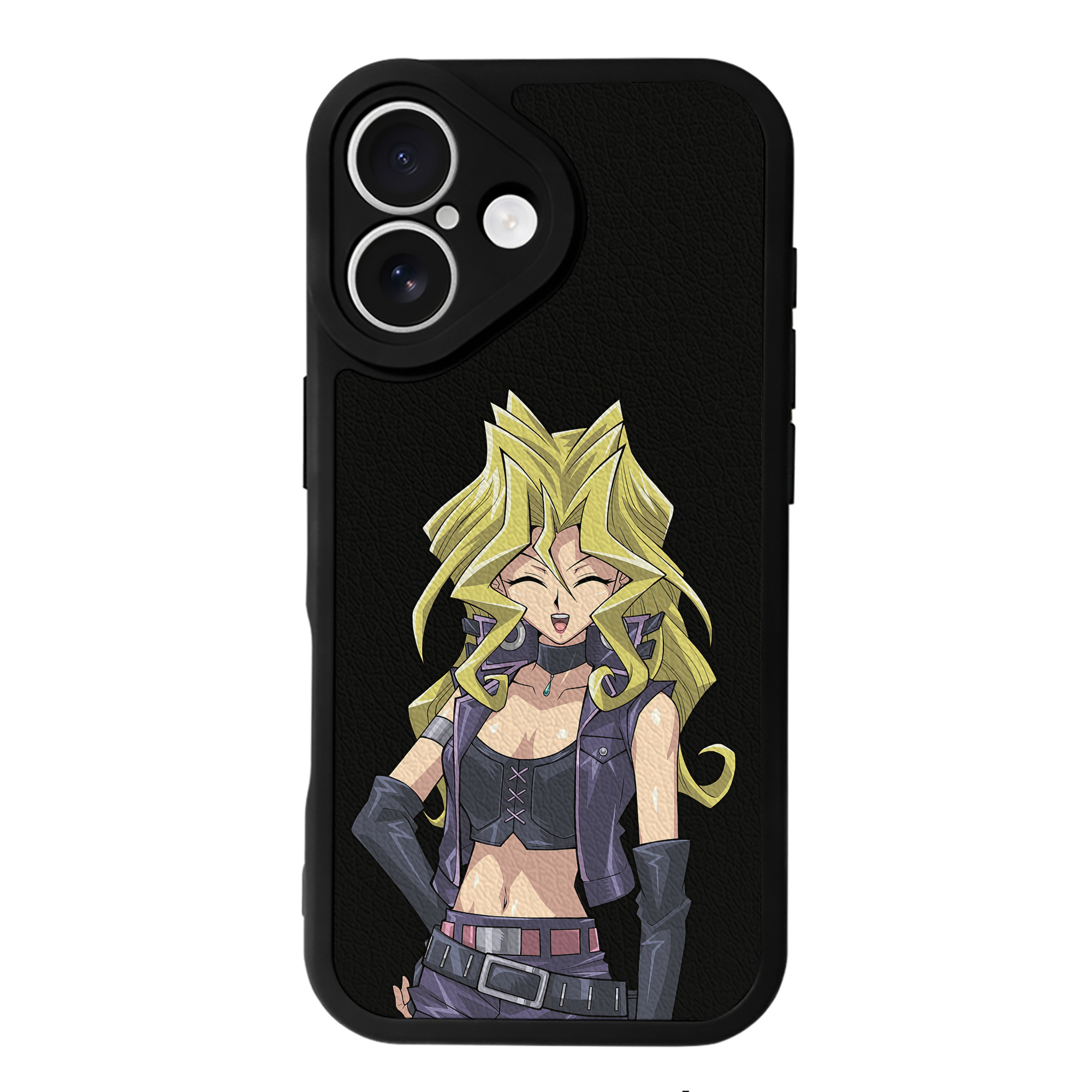遊☆戯☆王 Yu-Gi-Oh! 【iPhone 16シリーズ対応】シリコンスマホケース（レザー調） 材質：シリコン